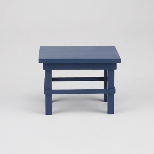 001.553/9 - Miniatur, kleiner Küchentisch blau, leer von Reutter Porzellan