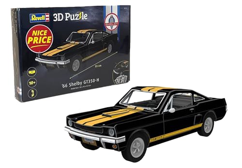 Revell NICE PRICE 3D Puzzle I 66 Shelby GT350-H I Ideale Geschenkidee für Jungen, Mädchen, Kinder und Erwachsene ab 10 Jahren I 3D Puzzle für Muscle Car Liebhaber und Autofanatiker Revell NICE PRICE 3D Puzzle I 66 Shelby GT350-H I Ideale Geschenkidee für Jungen, Mädchen, Kinder und Erwachsene ab 10 Jahren I 3D Puzzle für Muscle Car Liebhaber und Autofanatiker von Revell