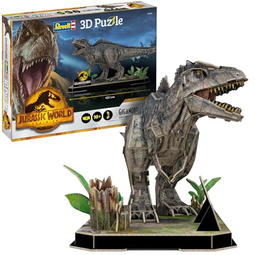 Revell 00240 Jurassic World Park Welt als 3D Puzzle entdecken, Bastelspaß für eine ganze Familie, farbig von Revell