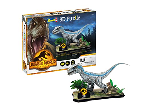 Revell 00243 Jurassic World Park Welt als 3D Puzzle entdecken, Bastelspaß für eine ganze Familie, farbig von Revell