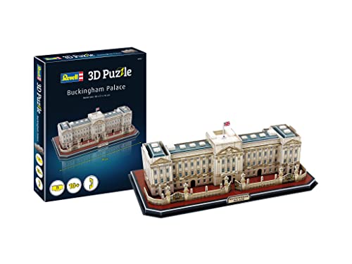 Revell Buckingham Palace Puzzle 00122 Die Welt in 3D entdecken, Bastelspass für Jung und Alt, farbig von Revell