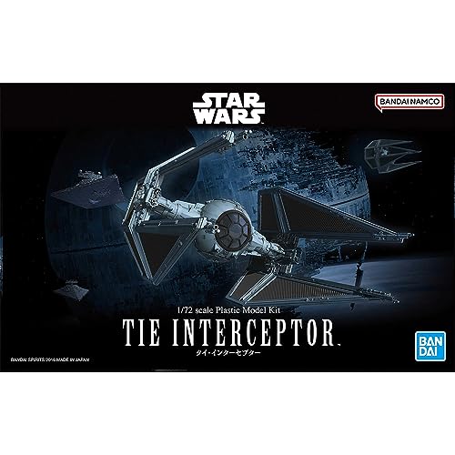 Revell Modellbausatz I BANDAI TIE Interceptor I Detailreicher Star Wars Bausatz I Maßstab 1:72 I für Kinder und Erwachsene ab 13 Jahren von Revell