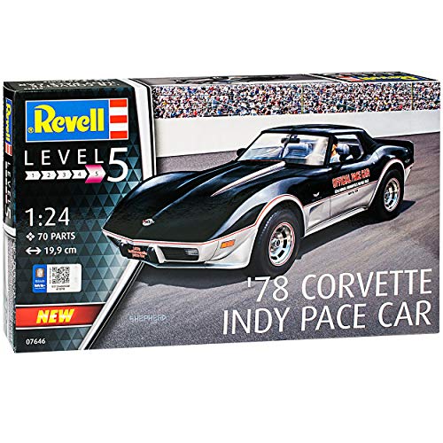 Chevy Chevrolet Corvette C3 Coupe Stingray Indy Pace Car 1967-1982 07646 Bausatz Kit 1/24 Revell Modell Auto Chevy Chevrolet Corvette C3 Coupe Stingray Indy Pace Car 1967-1982 07646 Bausatz Kit 1/24 Revell Modell Auto von Revell Chevrolet