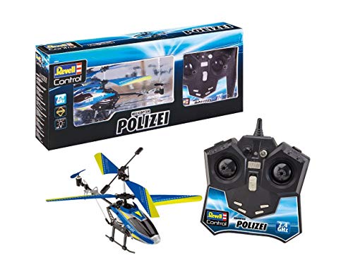 Revell Control 23827 RC Helicopter im modernen Polizei-Design Ferngesteuerter Heli, blau Revell Control 23827 RC Helicopter im modernen Polizei-Design Ferngesteuerter Heli, blau von Revell Control