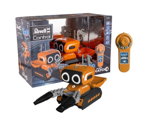 Revell RC, Catch-E Roboter, Programmierbarer Roboter mit Vorwärts-, Rückwärts- und Drehbewegungen, Greiffunktion per Einhand-IR-Fernsteuerung, Ideal für Kinder ab 6 Jahren von Revell Control