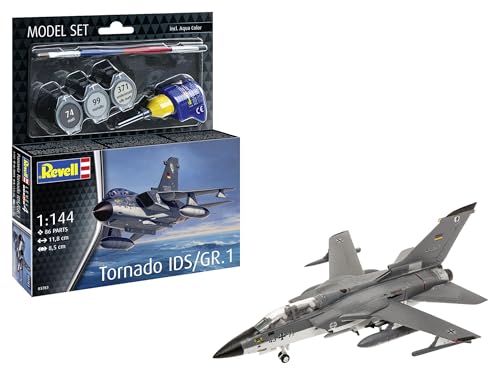 Revell Modellbausatz Panavia Tornado IDS/GR.1, Mehrzweck-Kampfflugzeug – Detailliertes Modell mit Schwenkflügel-Technologie, Cockpit & Abziehbildern – Inklusive Farben, Kleber & Pinsel Revell Modellbausatz Panavia Tornado IDS/GR.1, Mehrzweck-Kampfflugzeug – Detailliertes Modell mit Schwenkflügel-Technologie, Cockpit & Abziehbildern – Inklusive Farben, Kleber & Pinsel von Revell