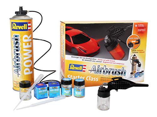 39196 Airbrush-Set Starter Class mit Spritzpistole, Druckluftdose, Zubehör 39196 Airbrush-Set Starter Class mit Spritzpistole, Druckluftdose, Zubehör von Revell