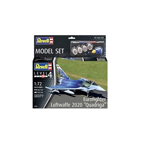 Revell Model Set Eurofighter Luftwaffe 2020 Quadriga, Unlackiert Revell Model Set Eurofighter Luftwaffe 2020 Quadriga, Unlackiert von Revell