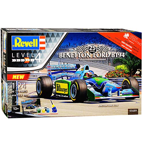 Ford Benetton B194 Michael Schumacher Weltmeister 1994 Formel 1 Komplettset 05689 Bausatz Kit 1/24 Revell Modell Auto mit individiuellem Wunschkennzeichen von Revell