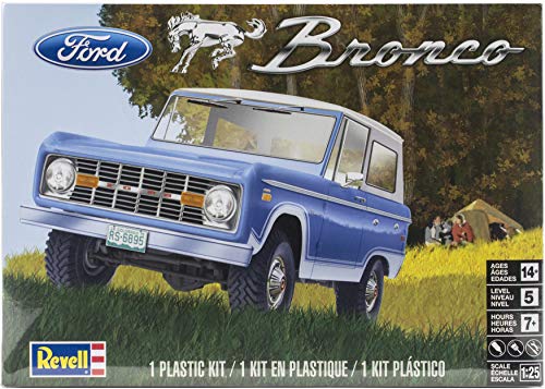 Revell USA Modellbausatz I Ford Bronco I Detailliertes Modell im Maßstab 1:25 I 137 Teile I Herausfordernder Bausatz für fortgeschrittene Modellbauer ab 14 Jahren I detaillierter Motor von Revell