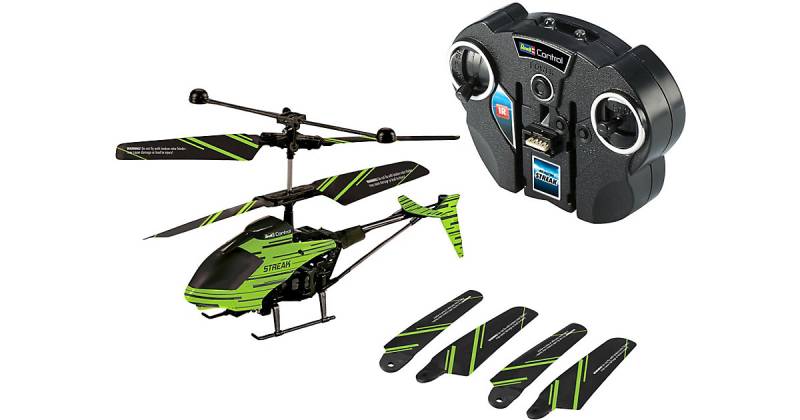 "RC Indoor-Helikopter ""Streak"" Glow in the dark, Revell Control Ferngesteuerter Hubschrauber, 18 cm" von Revell