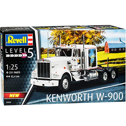 Kenworth W-900 Weiss LKW 07659 Bausatz Kit 1/24 1/25 Revell Modell Auto Kenworth W-900 Weiss LKW 07659 Bausatz Kit 1/24 1/25 Revell Modell Auto von Revell