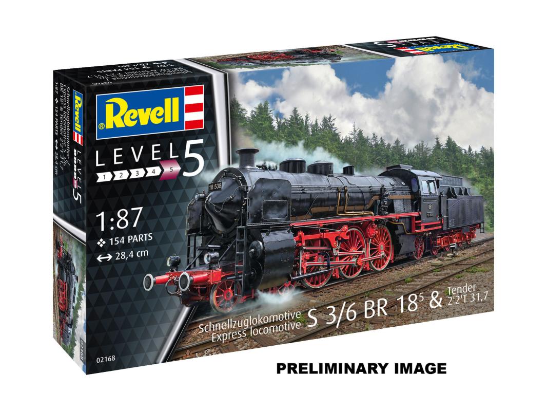 Model Set - Schnellzuglokomotive S3/6 BR18 mit Tender Model Set - Schnellzuglokomotive S3/6 BR18 mit Tender von Revell