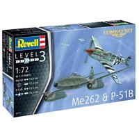REVELL 03711 1:72 Combat Set Messerschmitt Me262 & P-51B Mustang von Revell