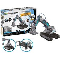 REVELL 21305 Hydraulic Excavator 3in1 - Bagger mit hydraulisch gesteuertem Arm aus 168 Teilen von Revell