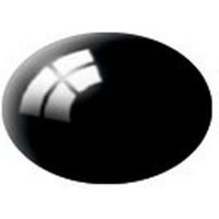 REVELL 36107 Aqua Color Schwarz, glänzend, 18 ml, RAL 9005 von Revell