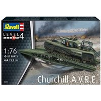 REVELL 63297 1:76 Model Set Churchill A.V.R.E. - Modellbausatz mit Basiszubehör von Revell