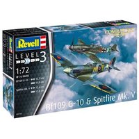 REVELL 63710 1:72 Model Set Combat Set Bf109G-10 & Spitfire Mk.V von Revell