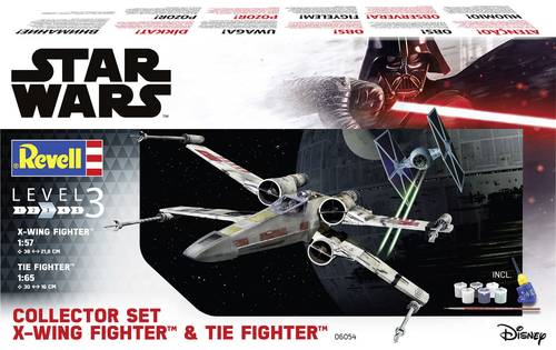 Revell 06054 Collector Set X-Wing Fighter + TIE Fighter Science Fiction Bausatz 1:57, 1:65 von Revell