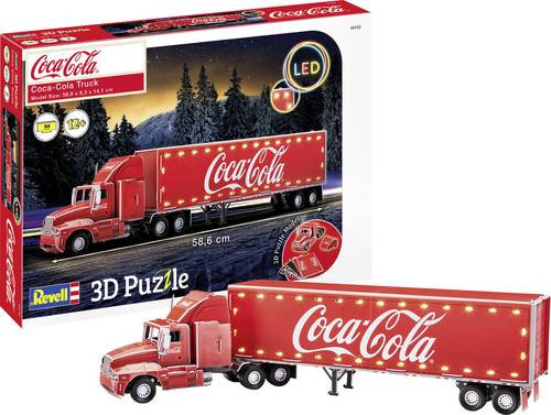 Revell 00152 RV 3D-Puzzle Coca-Cola Truck - LED Edition 3D-Puzzle von Revell