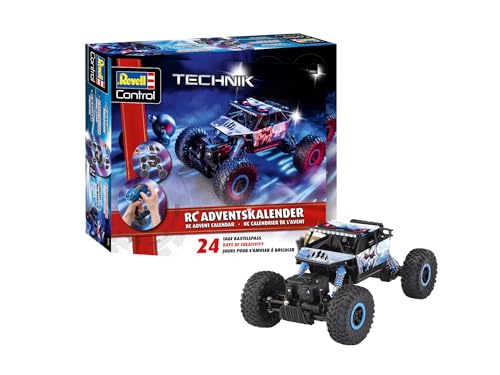Revell 1052 Adventskalender RC Crawler I Ferngesteuertes für Bastler I für Jungen, Mädchen & Erwachsene I Geschenk zu Weihnachten I Ab 10 Jahren von Revell