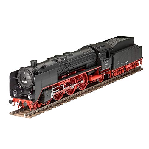 Revell Modellbausatz Schwere Schnellzuglok BR01 I Maßstab 1:87 I 27,5 cm I Unlackiert I Detailreiche Lokomotive für Modellbahn-Enthusiasten von Revell