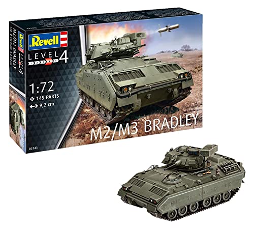 Revell 03143 M2/M3 Bradley Spielzeug 03143-M2 Maßstab 1:72, Grün Revell 03143 M2/M3 Bradley Spielzeug 03143-M2 Maßstab 1:72, Grün von Revell