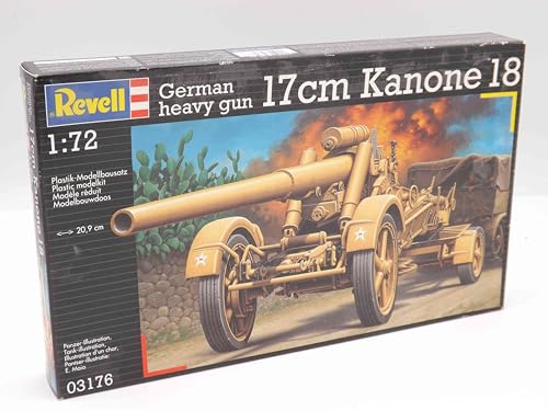 Revell 03176 - Modellbausatz Deutsche schwere 17cm Kanone 18 in Mörserlafette im Maßstab 1:72 Revell 03176 - Modellbausatz Deutsche schwere 17cm Kanone 18 in Mörserlafette im Maßstab 1:72 von Revell