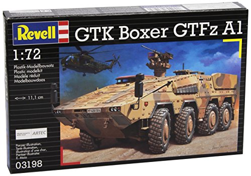 Revell 03198 Modellbausatz Panzer 1:72 - GTK BOXER GTFzA1 im Maßstab 1:72, Level 4, originalgetreue Nachbildung mit vielen Details Revell 03198 Modellbausatz Panzer 1:72 - GTK BOXER GTFzA1 im Maßstab 1:72, Level 4, originalgetreue Nachbildung mit vielen Details von Revell