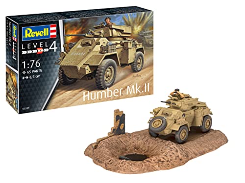 Revell 03289 Humber Mk.II, Panzermodellbausatz 1:76 originalgetreuer Modellbausatz für Fortgeschrittene, unlackiert von Revell