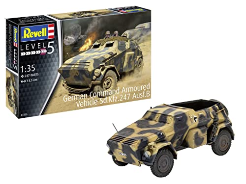 Revell 03335 Sd.Kfz.247 AUSF.B 1:35 Scale Model Kit Fahrzeug originalgetreuer Modellbausatz für Experten, unlackiert Revell 03335 Sd.Kfz.247 AUSF.B 1:35 Scale Model Kit Fahrzeug originalgetreuer Modellbausatz für Experten, unlackiert von Revell