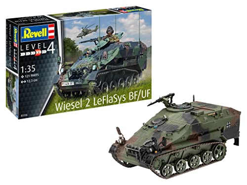 Revell 03336 Wiesel 2 LeFlaSys BF/UF, Unlackiert von Revell