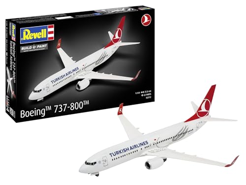 Revell 03772 Boeing 737-800 "Turkish Airlines Maßstab 1:144, ungebaut/unlackierter Plastikmodellbausatz von Revell