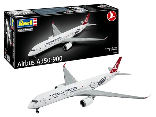 Revell 03773 Airbus A350-900 Turkish Airlines 1:144 ungebaut/unlackierter Plastikmodellbausatz Revell 03773 Airbus A350-900 Turkish Airlines 1:144 ungebaut/unlackierter Plastikmodellbausatz von Revell