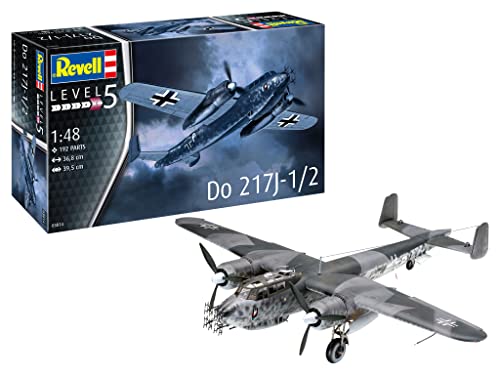 Revell 03814 Do 217J-1/2 Modellbausatz aus ungebautem/unlackiertem Kunststoff, Maßstab 1:48 von Revell