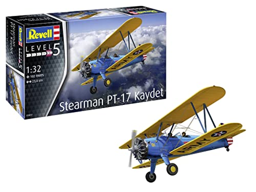 Revell 03837 Stearman PT-17 Kaydet Flugmodell Bausatz 1:32 von Revell