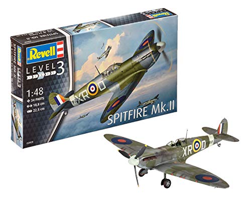 Revell 03959 Modellbausatz Spitfire Mk.II im Maßstab 1:48, Level 3 Revell 03959 Modellbausatz Spitfire Mk.II im Maßstab 1:48, Level 3 von Revell