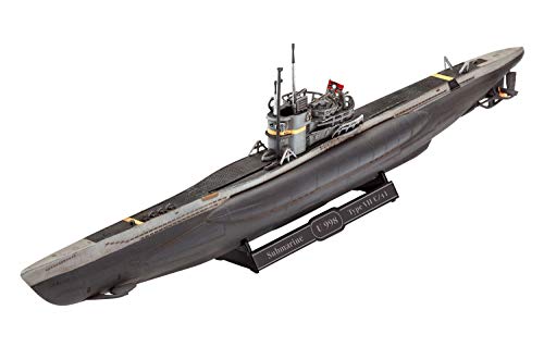 Revell Modellbausatz U-Boot Typ VII C/41 - Maßstab 1:350 - Detailreiche Nachbildung - Variantenreiche Abziehbilder für U998 und U1004 von Revell