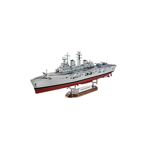 Revell RV05172 HMS Invincible (Falkland War), Schiffsmodellbausatz 1:700, 29,7cm originalgetreuer Modellbausatz für Fortgeschrittene, Unlackiert von Revell