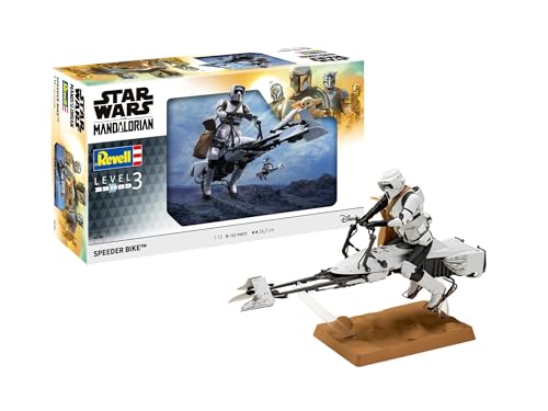 Revell Modellbau I Speeder Bike The Mandalorian I Maßstab 1:12 I 102 Teile I Ab 12 Jahren I Sci-Fi I Star Wars von Revell