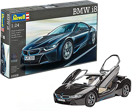 Revell Modellbausatz Auto 1:24 - BMW i8 im Maßstab 1:24, Level 4, originalgetreue Nachbildung mit vielen Details, 07008 Revell Modellbausatz Auto 1:24 - BMW i8 im Maßstab 1:24, Level 4, originalgetreue Nachbildung mit vielen Details, 07008 von Revell