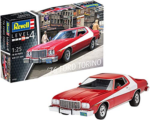 Revell 07038 Ford 07038-Modellbausatz Auto 76 Torino im Maßstab 1:25, Level 4, Orginalgetreue Nachbildung mit vielen Details Revell 07038 Ford 07038-Modellbausatz Auto 76 Torino im Maßstab 1:25, Level 4, Orginalgetreue Nachbildung mit vielen Details von Revell