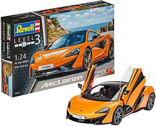 Revell Modellbausatz Auto 1:24 - McLaren 570S im Maßstab 1:24, Level 3, originalgetreue Nachbildung mit vielen Details, 07051 Revell Modellbausatz Auto 1:24 - McLaren 570S im Maßstab 1:24, Level 3, originalgetreue Nachbildung mit vielen Details, 07051 von Revell
