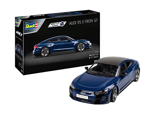 Revell Modellbausatz Audi RS e-tron GT - Detailgetreue Karosserie - Bewegliche Vorderachse - Easy-Click-System für einfachen Zusammenbau; Mit Abziehbildern für individuelle Gestaltung Revell Modellbausatz Audi RS e-tron GT - Detailgetreue Karosserie - Bewegliche Vorderachse - Easy-Click-System für einfachen Zusammenbau; Mit Abziehbildern für individuelle Gestaltung von Revell