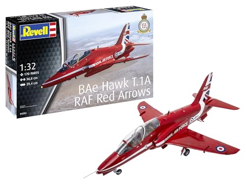 Revell 1:32 BAe Hawk T.1 Red Arrow (englische Version), 04284 von Revell