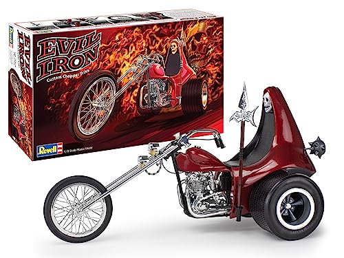 Revell 17325 Evil Iron Trike 1:8 Maßstab 153 Teile Skill Level 5 Modell Motorrad Fahrrad Bausatz, Weiß von Revell