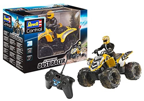 Revell Control Quadbike New Dust Racer I Maßstab 1:10 I Perfekt für Renn-Enthusiasten ab 8 Jahren I Große Reifen I MHz-Fernsteuerung I Für Indoor- und Outdoor-Nutzung I Ferngesteuertes Quad von Revell Control