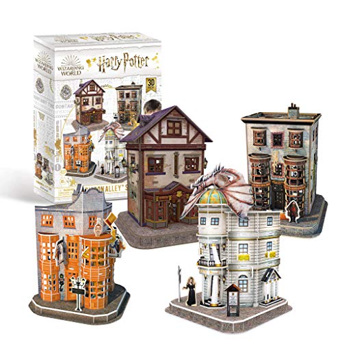 Revell 3D Puzzle 00304 I Harry Potter Diagon Alley Set I 275 Teile I 4 Stunden Bauspaß für Kinder und Erwachsene I ab 8 Jahren I Die Schauplätze von Harry-Potter selber zusammen bauen von Revell