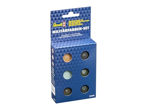 Revell 32340 Emaille Militärfarben Set (6 x14 ml Farben) Modellbau-und Bastelzubehör, Farbset von Revell