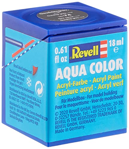 Revell 36174 Aqua-Farbe Geschuetz-Grau Farbcode: 74 Dose 18ml, 36174 Geschützgrau. Matt von Revell